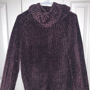 Purple long sleeve cozy sweater
